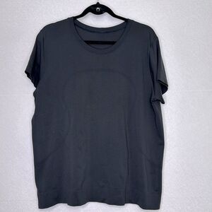 Lululemon Swiftly Breathe Relaxed Fit Short Sleeve Shirt Black 12